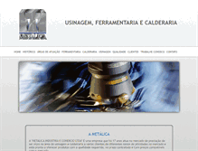 Tablet Screenshot of metalica.ind.br